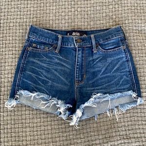 Hollister High Rise Denim Short Shorts